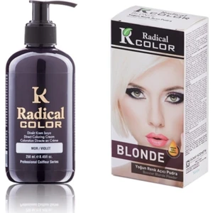 Color Mor Amonyaksız Su Bazlı Saç Boyası 250ml 2SET
