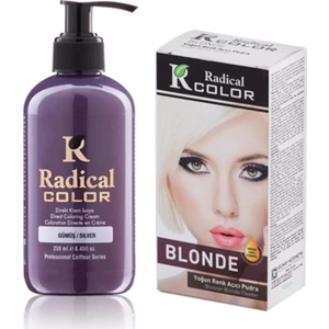 Color Gümüş Amonyaksız Su Bazlı Saç Boyası 250ml 2SET