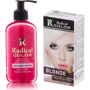 Radical Color Şeker Pembesi Amonyaksız Su Bazlı Saç Boyası 250ml 2SET