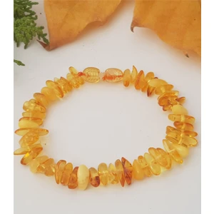 Kehribar Sarayı Damla Kehribar  Parlak Limon Rengi Yetişkin Bileklik