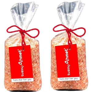 Tuzcu Ahmet 2 Adet 1 kg Iri Taneli Pembe Doğal Himalaya Kaya Tuzu