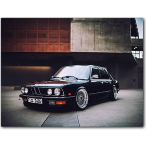 Cakatablo Ahşap Tablo BMW E 28 Siyah