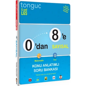 Tonguç Akademi Tonguç Yayınları 8. Sınıf LGS Konu Anlatımlı Soru Bankası Sayısal