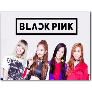 CakatabloAhşap Tablo Black Pink Grup Logolu