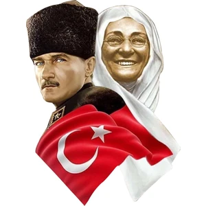 Sticker Fabrikası Atatürk Türk Bayrağı Türkiye Başbuğ Sticker 00624