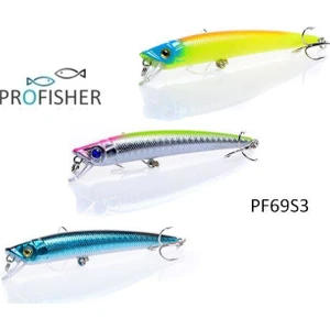 Profısher 3 Renk Set Sahte Sert Balık Yem 8 gr 9,5 cm