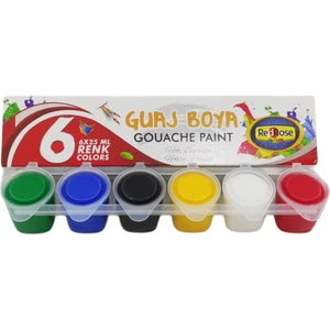 Red Rose Birleşik Set Guaj Boya 25 Ml. 6 Renk