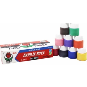 Red Rose Akrilik Boya 25 Ml. 10 Renk