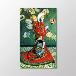 Arty Tablo Japon Kostümü Içinde Camille Monet Tablo