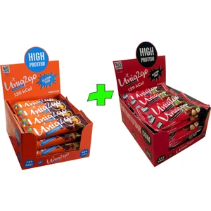 UNIQ2GO Choco Light Mıdı 40 G.- Portakallı 16'lı Kutu + UNIQ2GO Chocodark Mıdı 38 G.- Fındıklı Proteinli Bar 16'lı Kutu (Toplam 32  li Bar)