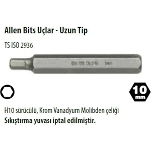 Ceta Form Allen Bits Uç 10*30mm 6 mm Cb/2006G
