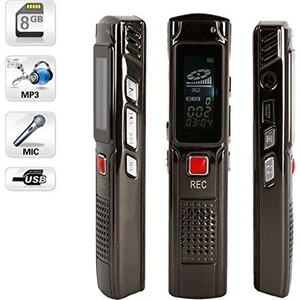 8 GB Dijital Ses Kayıt Cihazı Mp3 Çalar