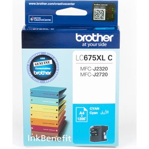 BROTHER LC675XLC Mavi Mürekkep Kartuş (1200 Sayfa)