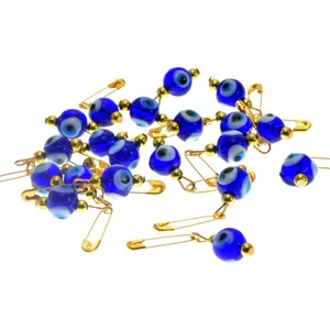 Hdmarketim Maşallahlık Iğneli Cam Nazar Boncuğu 20 Adet 0,8mm 5962