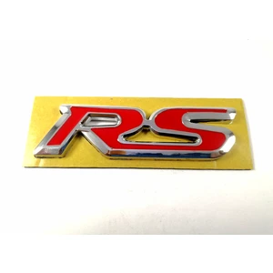 HONDA UYUMLU RS Bagaj Yazısı Nikel Kırmızı 95mm-25mm