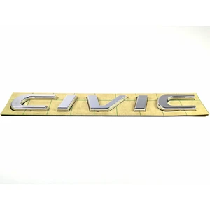 HONDA UYUMLU Civic Bagaj Yazısı Kromaj 170mm-20mm 2012-2018