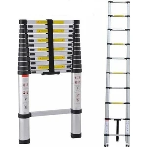 9 Basamaklı Teleskopik Merdiven Uzayan 2,6 Metre
