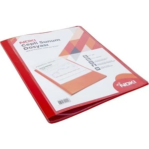 Cepli Sunum Dosyası 80 Yaprak Kırmızı