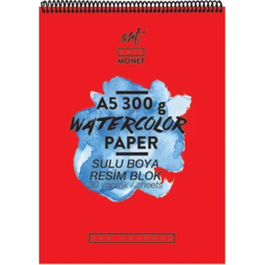A5 Monet Resim Defteri 30 Yaprak 300 Gram