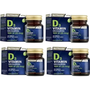 D3 120 Tablet - D Vitamin Takviyesi x 4 Adet