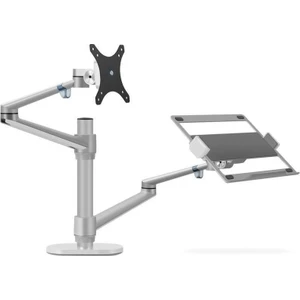 STD7090S 10"-27" Notebook Stand ve Amortisörsüz Vesa Monitör Tutucu Kol Gümüş