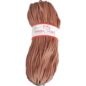 Angel Çanta Akssesuar Polyester Rulo Makrome Taba 5mm