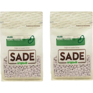 Sade Organik Kuru Fasülye 500 gr 2'li