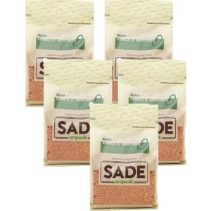 Sade Organik  Iç Mercimek 1 kg 5'li