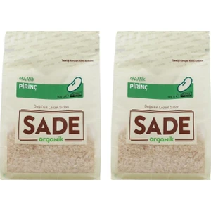 Sade Organik  Pirinç 500 gr 2'li