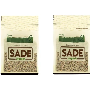Sade Organik Yeşil Mercimek 1 kg 2'li