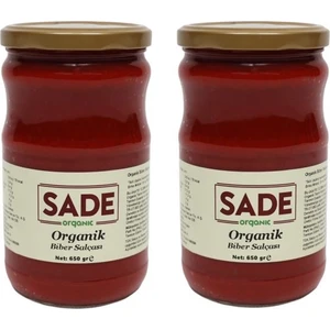 Sade Organik Biber Salçası 650 gr 2'li