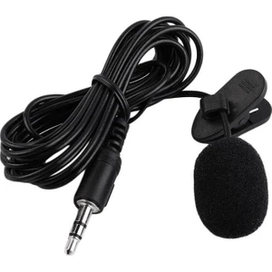 yaka mikrofonu 3.5mm stereo jaklı yaka mikrofonu 3m