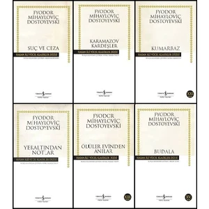 Hasan Ali Yücel Klasikleri : Suç ve Ceza - Karamazov Kardeşler - Kumarbaz - Yeraltından Notlar - Ölüler Evinden Anılar - Budala - Dostoyevski - 6 Kitap Set