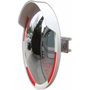 Trafik Güvenlik Aynası 80 cm Beyaz Kırmızı