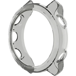 Garmin 245 - 245 Music için Silikon Kenar Koruyucu Kılıf Gri