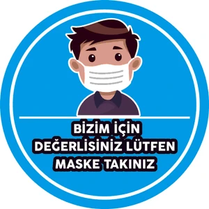 Burada Reklam Ajans Medikal 30x30 cm   ve Pandemi Için Folyo Baskı Etiket Bizim Için Değerlisiniz