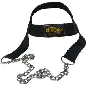 By Leon 1982 Leon Classic Egzersiz Ağırlık Çalışma Fitness Baş Boyun Kayışı Siyah Sarı