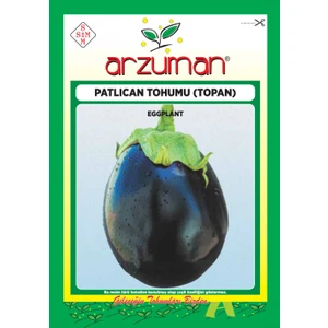 Küçük Çiftlik Top Patlıcan Tohumu 10 gr Topan Çeşidi