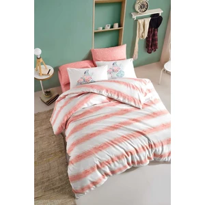 Cotton Life Fancy Çift Kişilik Nevresim Takımı - Florida Pembe