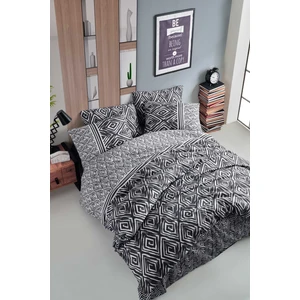 Cotton Life Fancy Tek Kişilik Nevresim Takımı - Motto Füme