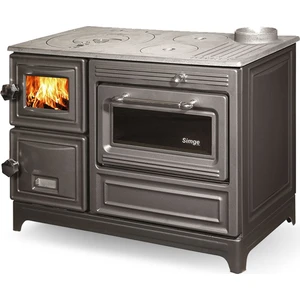 Maxi Döküm Camlı Kuzine Yay Kapak Siyah