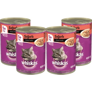 Whıskas Konserve Mama 400 gr Sıgır Etlı x 4