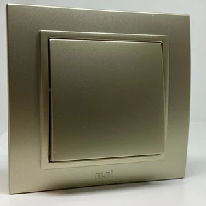 Zena Anahtar Priz Çerçeveli Titanyum Rengi