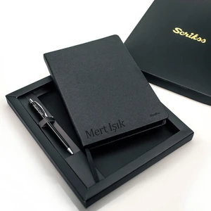 Kişiye Özel Deri Defter ve Kalem Set