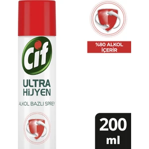 Ultra Hijyen Alkol Bazlı Sprey 200 ml
