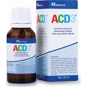 Acd3 Damla Vitamin Takviyesi 20 ml