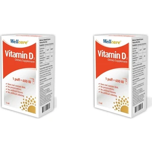 Vitamin D3 600 Iu 5 ml x 2'li
