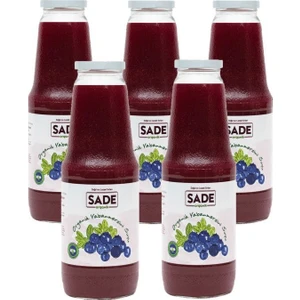 Sade Organik Yaban Mersini Suyu 5X1000 ml