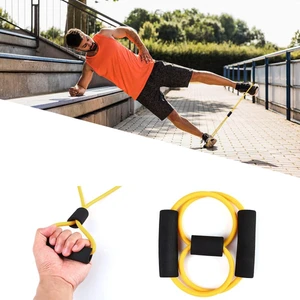 8 Şeklinde Direnç Bandı Yoga Plates ve Vücut Geliştirme Egzersiz Bandı
