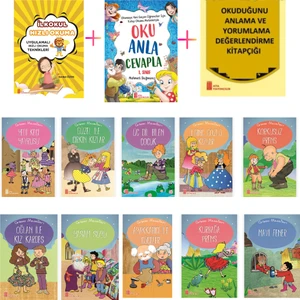 1. Sınıflar İçin Hızlı Okuma - Oku Anla Cevapla - Kitap Okumayı Sevdiren 10'lu Hikaye Kitabı Seti